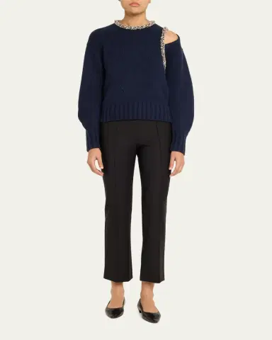 SIMKHAI Michelle Pintuck Cropped Pants | Thumbnail 8 SIMKHAI Michelle Pintuck Cropped Pants | Thumbnail 8