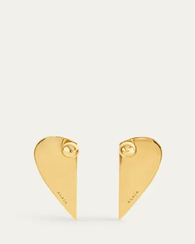 Alaïa Half Heart-Shaped Earrings | Thumbnail 2