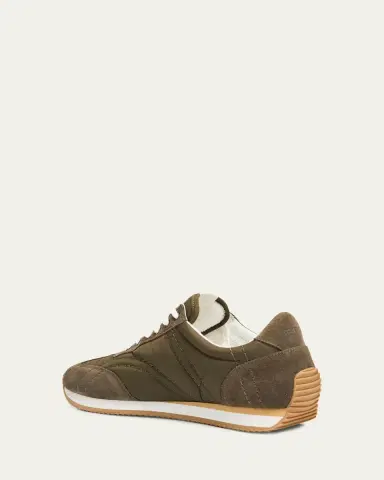 TOTEME Suede Retro Runner Sneakers | Thumbnail 4