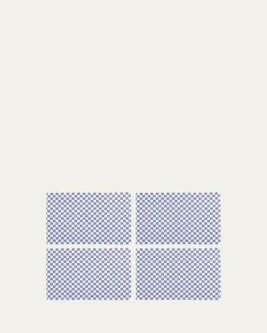 MacKenzie-Childs Navy Check Placemats, Set of 4 | Thumbnail 2