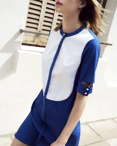 ÉTERNE Fitted Crewneck Long-Sleeve T-Shirt | Thumbnail 7