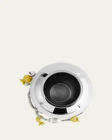 Michael Aram Pomegranate Silver & Gold Medium Vase with 24K Goldplate | Thumbnail 9