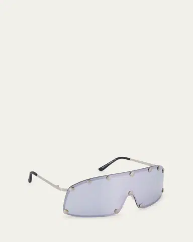 Rick Owens Men's Steel Shield Sunglasses | Thumbnail 3