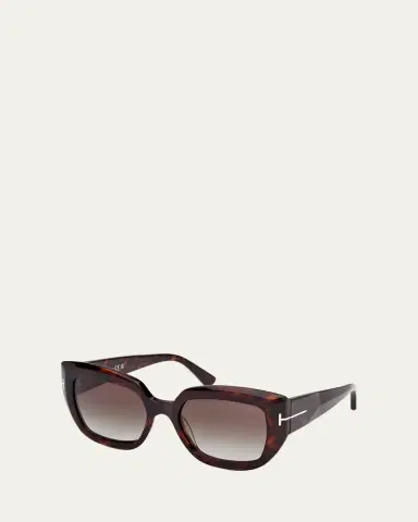 TOM FORD Saltzman Acetate Butterfly Sunglasses | Thumbnail 2