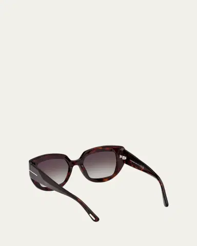 TOM FORD Saltzman Acetate Butterfly Sunglasses | Thumbnail 4