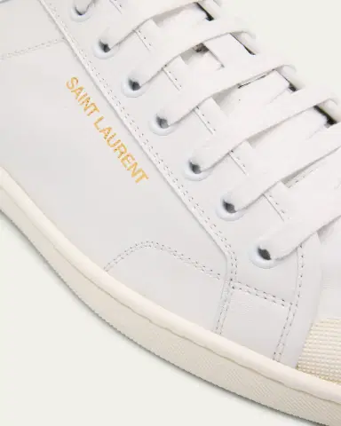 Saint Laurent Men's Gym Leather Low-Top Sneakers | Thumbnail 5 Saint Laurent Men's Gym Leather Low-Top Sneakers | Thumbnail 5