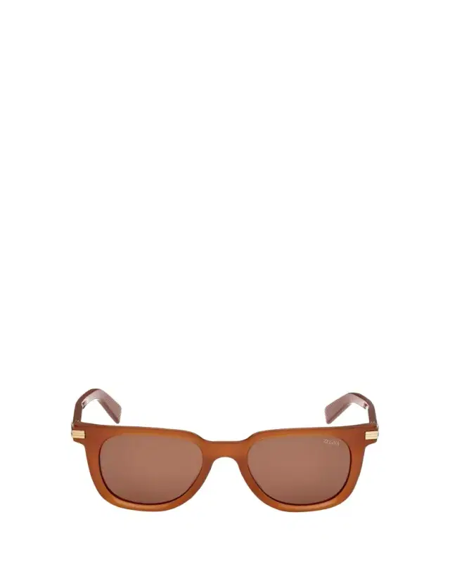 ZEGNA Men's Square Acetate Sunglasses