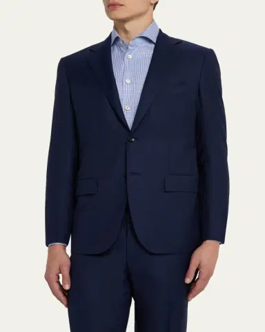 Kiton Men's Super 160s Tonal Micro-Stripe Suit | Thumbnail 2 Kiton Men's Super 160s Tonal Micro-Stripe Suit | Thumbnail 2
