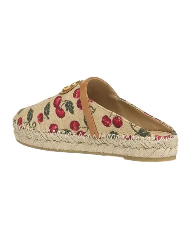 VLogo Cherry Espadrile Mules