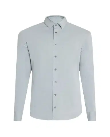 Giorgio Armani Men's Flex Tortona Cotton Jersey Sport Shirt | Thumbnail 1