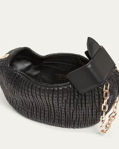 Gabriela Hearst Demi Ruched Leather Clutch Bag | Thumbnail 4 Gabriela Hearst Demi Ruched Leather Clutch Bag | Thumbnail 4