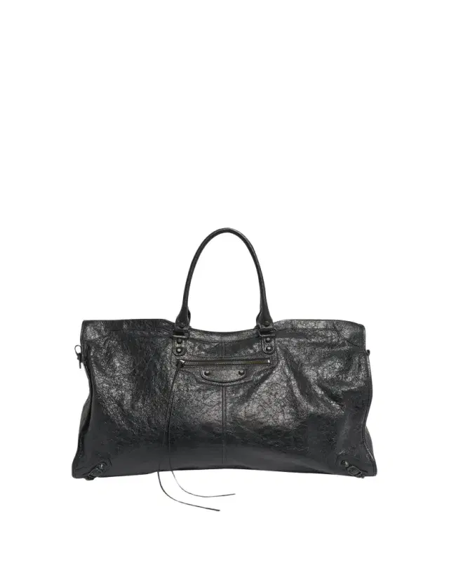 Men's Le City Leather Travel Duffel Bag