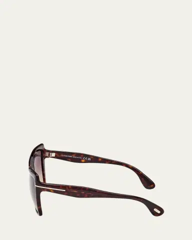 TOM FORD Fiore Acetate Butterfly Sunglasses | Thumbnail 3