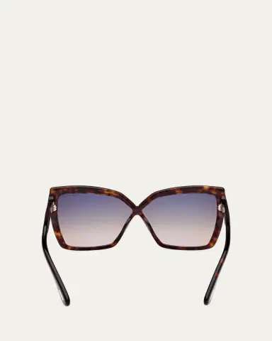 TOM FORD Fiore Acetate Butterfly Sunglasses | Thumbnail 5