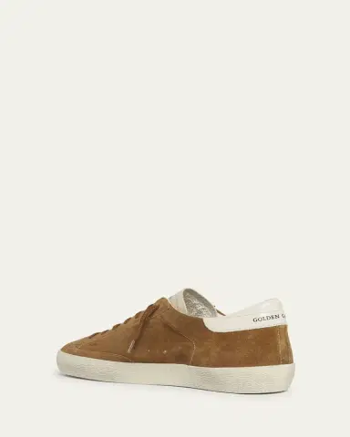 Golden Goose Men's Super Star Low-Top Suede Sneakers | Thumbnail 4 Golden Goose Men's Super Star Low-Top Suede Sneakers | Thumbnail 4