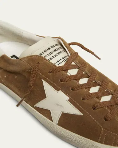 Golden Goose Men's Super Star Low-Top Suede Sneakers | Thumbnail 5 Golden Goose Men's Super Star Low-Top Suede Sneakers | Thumbnail 5