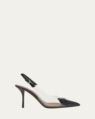 Alaïa Coeur Clear Patent Heart-Toe Slingback Pumps | Thumbnail 4