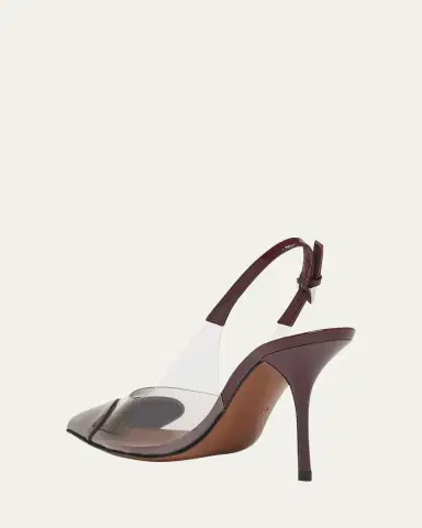 Alaïa Coeur Clear Patent Heart-Toe Slingback Pumps | Thumbnail 9