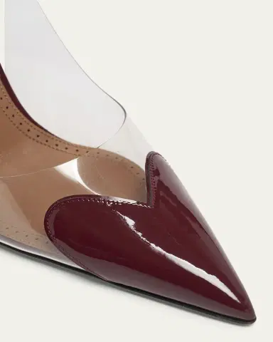 Alaïa Coeur Clear Patent Heart-Toe Slingback Pumps | Thumbnail 10