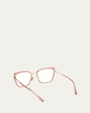 TOM FORD Acetate Butterfly Optical Glasses | Thumbnail 4