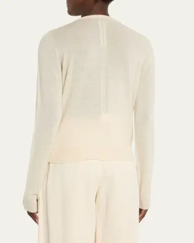 Rick Owens Biker Level Knit Wool Sweater | Thumbnail 3