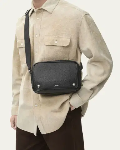Loewe Men's XS Pebble Leather Messenger Bag | Thumbnail 6 Loewe Men's XS Pebble Leather Messenger Bag | Thumbnail 6