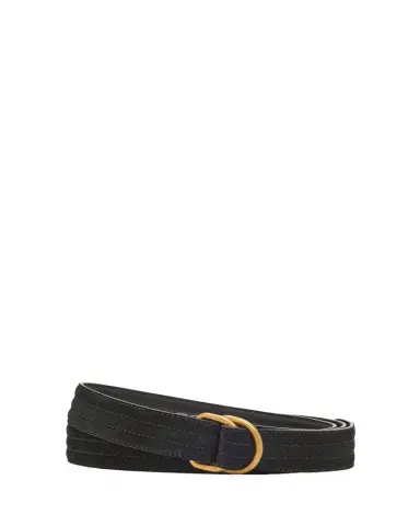 Giorgio Armani Men's Split Leather D-Ring Belt | Thumbnail 1