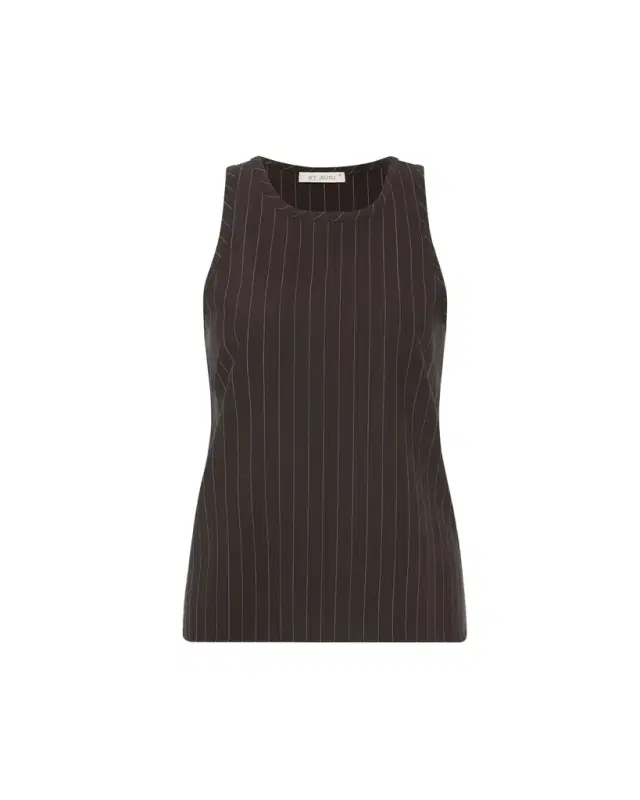 Pinstripe Wool Tank Top