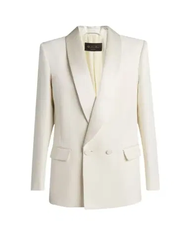 Loro Piana Doreen Double-Breasted Wool Jacket | Thumbnail 1 Loro Piana Doreen Double-Breasted Wool Jacket | Thumbnail 1
