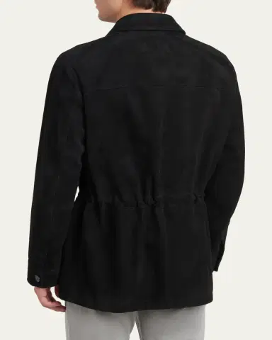 Brioni Men's Suede Field Jacket | Thumbnail 3 Brioni Men's Suede Field Jacket | Thumbnail 3