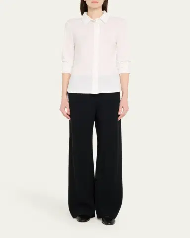 MAJESTIC FILATURES Button-Down Stretch Linen Shirt | Thumbnail 2 MAJESTIC FILATURES Button-Down Stretch Linen Shirt | Thumbnail 2