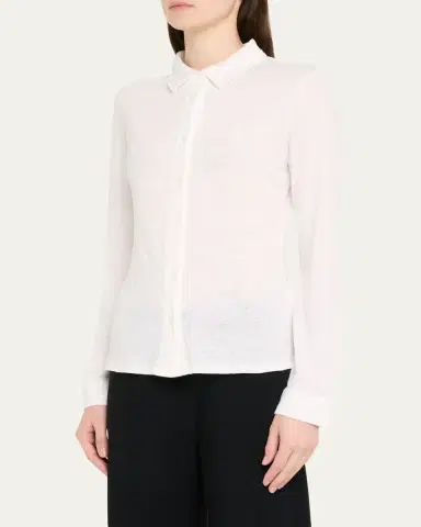 MAJESTIC FILATURES Button-Down Stretch Linen Shirt | Thumbnail 4 MAJESTIC FILATURES Button-Down Stretch Linen Shirt | Thumbnail 4