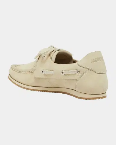 Jacquemus Moc-Toe Leather Boat Shoes | Thumbnail 3 Jacquemus Moc-Toe Leather Boat Shoes | Thumbnail 3