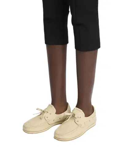 Jacquemus Moc-Toe Leather Boat Shoes | Thumbnail 1 Jacquemus Moc-Toe Leather Boat Shoes | Thumbnail 1