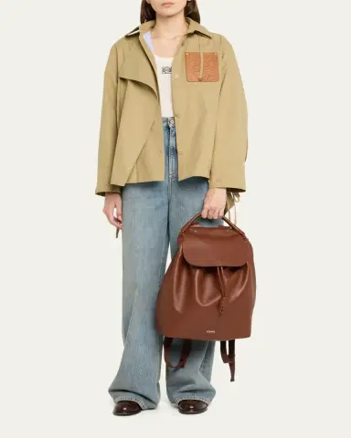 Loewe Men's Flamenco Suede Backpack | Thumbnail 12