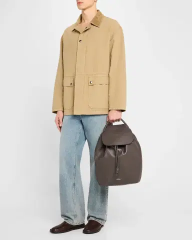 Loewe Men's Flamenco Suede Backpack | Thumbnail 16
