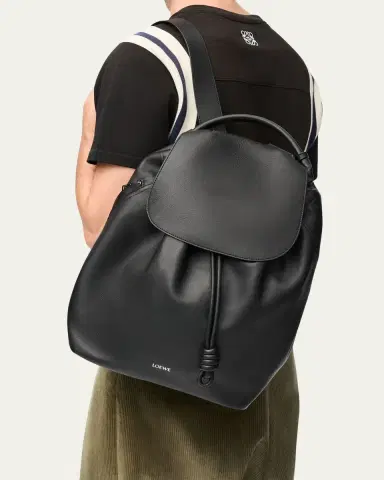 Loewe Men's Flamenco Suede Backpack | Thumbnail 6