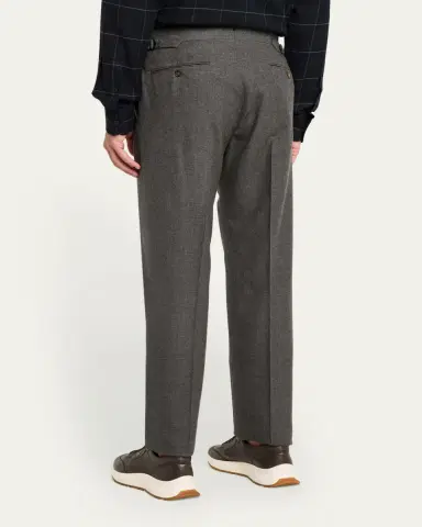 Ralph Lauren Purple Label Men's Gregory Hand-Tailored Flannel Trousers | Thumbnail 3 Ralph Lauren Purple Label Men's Gregory Hand-Tailored Flannel Trousers | Thumbnail 3