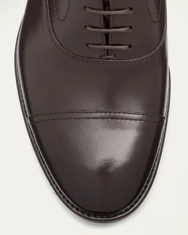 Brunello Cucinelli Men's Calf Leather Cap-Toe Oxfords | Thumbnail 6