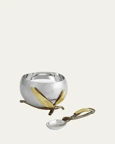 Michael Aram Zen Garden Nut Bowl with Spoon | Thumbnail 3 Michael Aram Zen Garden Nut Bowl with Spoon | Thumbnail 3