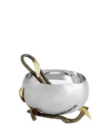 Michael Aram Zen Garden Nut Bowl with Spoon | Thumbnail 1 Michael Aram Zen Garden Nut Bowl with Spoon | Thumbnail 1