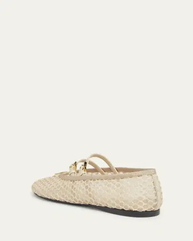 Prada Mesh Double Buckle Ballet Flats | Thumbnail 5 Prada Mesh Double Buckle Ballet Flats | Thumbnail 5