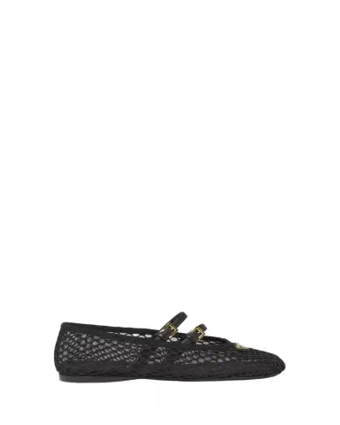 Prada Mesh Double Buckle Ballet Flats | Thumbnail 1 Prada Mesh Double Buckle Ballet Flats | Thumbnail 1
