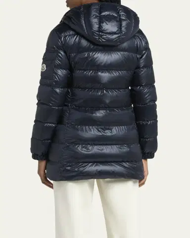 Moncler Glements Hooded Mid-Length Down Jacket | Thumbnail 3 Moncler Glements Hooded Mid-Length Down Jacket | Thumbnail 3