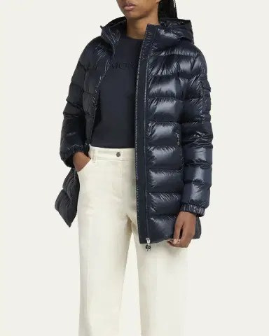 Moncler Glements Hooded Mid-Length Down Jacket | Thumbnail 4 Moncler Glements Hooded Mid-Length Down Jacket | Thumbnail 4