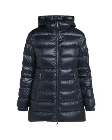 Moncler Glements Hooded Mid-Length Down Jacket | Thumbnail 1 Moncler Glements Hooded Mid-Length Down Jacket | Thumbnail 1