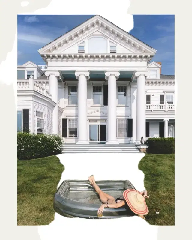 "Pool House" Framed Photographic Print by Nick Mele