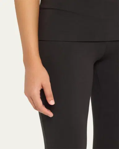 Skims Cotton Jersey Foldover Flare-Leg Pants | Thumbnail 5
