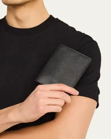 Valextra Men's Leather Passport Cover | Thumbnail 2