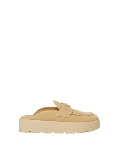 Prada Fussbett Suede Loafer Mules | Thumbnail 1